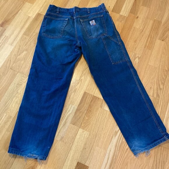 Tyndale Flame Resistant Carpenter Jeans Made in the USA 36 x 32 - Picture 4 of 11